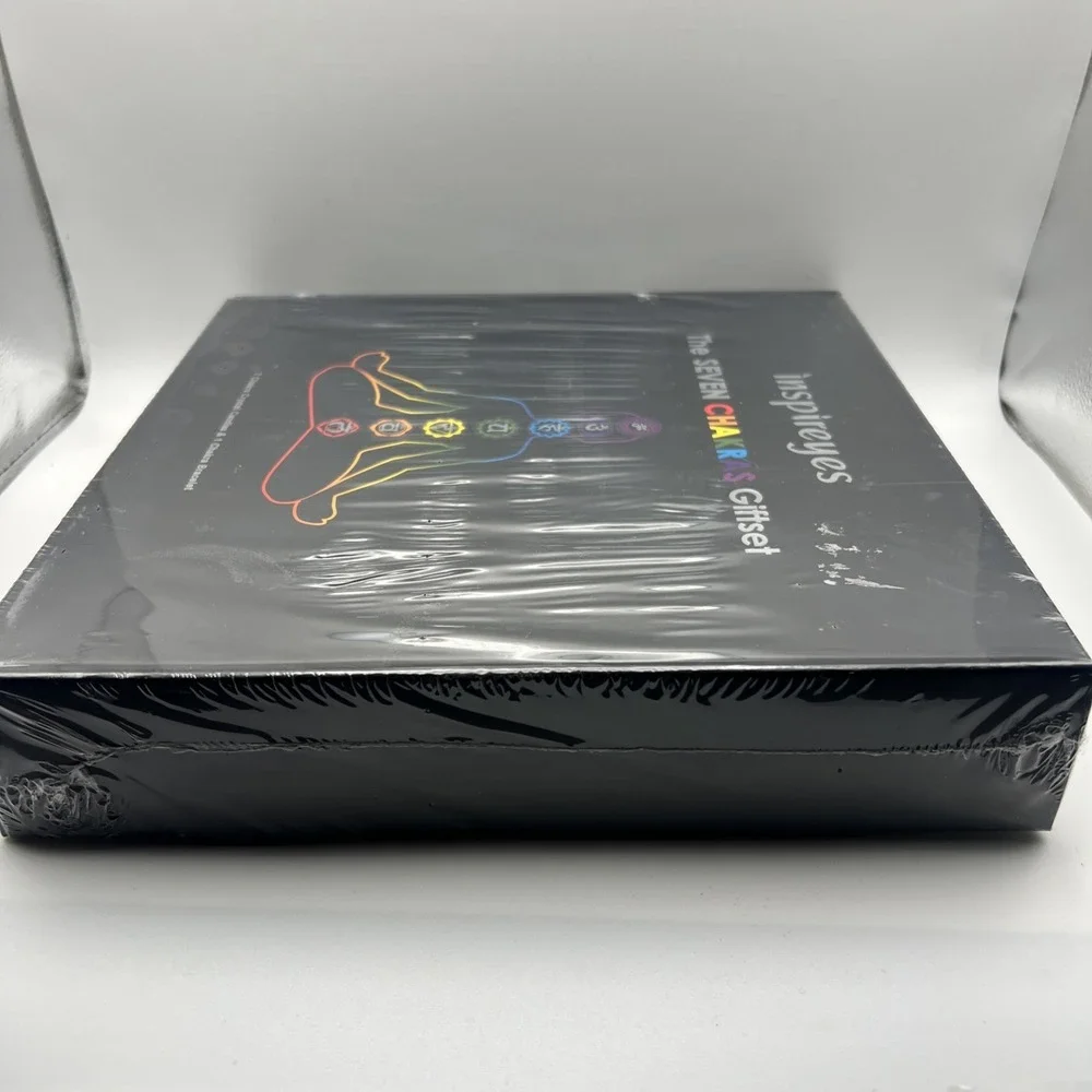 Inspireyes The Seven Chakras Gift Set 7 Crystal Candles Aromatherapy- New SEALED